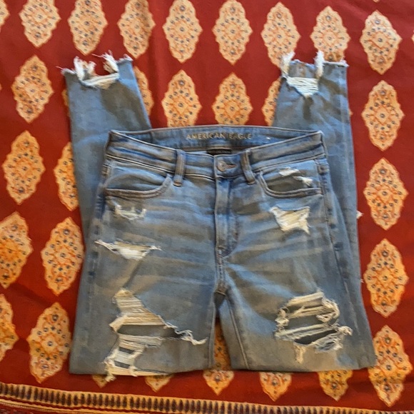 American Eagle Next Level Stretch Destroyed Leggings - Picture 2 of 6